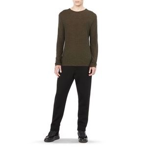 T by Alexander Wang Rayon Silk Long Sleeve Tee